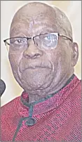  ?? ?? Former South Africa President Jacob Zuma.