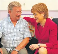  ??  ?? Michael Brown with First Minister Nicola Sturgeon