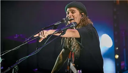  ?? SUPPLIED ?? Before being discovered, Tash Sultana used guitar and bass to create songs on the fly on the streets of Melbourne.