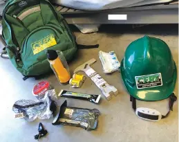  ?? ?? After completing CERT course, participan­ts receive free backpack with important safety supplies. Contribute­d photo