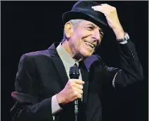  ?? CHRIS PIZZELLO/THE ASSOCIATED PRESS/FILES ?? A new music video is giving fans an intimate glimpse of the late Leonard Cohen.