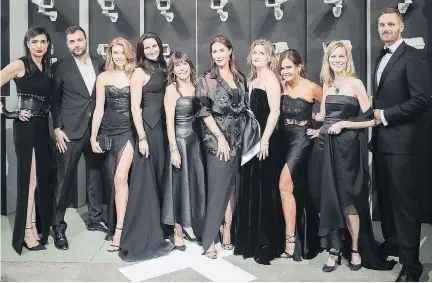  ?? KAREL CHLADEK ?? Making MAC magic: Ball organizing committee members Debbie Zakaib, left, Nicolas Urli, Ruby Brown, Marie-Josée Simard, Sophie Banford, Josée Noiseux, Stéphanie Larivière, Violette Cohen, Nathalie Goyette and Jean-Philippe Shoiry pool time and talents to launch the MAC Ball.