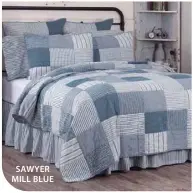  ??  ?? SAWYER MILL BLUE
A wide variety of pillows and window treatments may be viewed online in all colors.