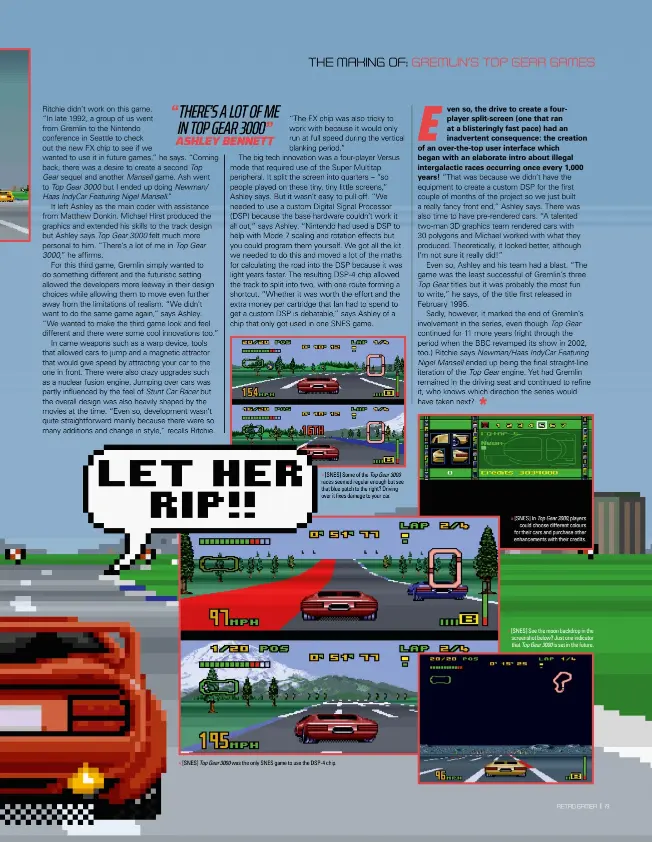  ?? ?? » [SNES] Top Gear 3000 was the only SNES game to use the DSP-4 chip.