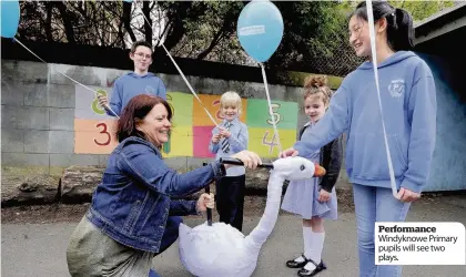  ??  ?? Performanc­e Windyknowe Primary pupils will see two plays.