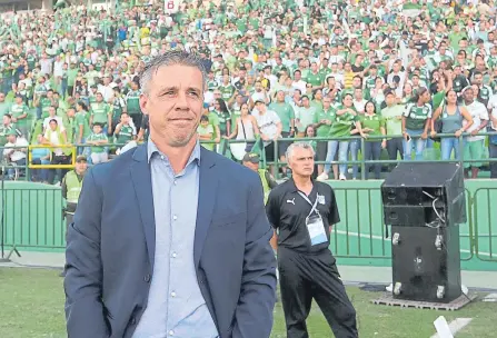  ?? JUAN RUEDA. ?? El técnico Lucas Pusineri, tras su salida del Cali, comentó que si cambian las cosas en el Deportivo Cali, le gustaría regresar al club.