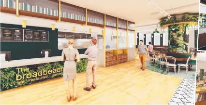  ??  ?? The final stage of the Broadbeach Tavern revamp will be rolled out to the public in December.