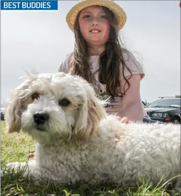  ??  ?? Isobel McLoughlin and her dog Buddy at the Bannow Rathangan Show in Killag, Duncormick.