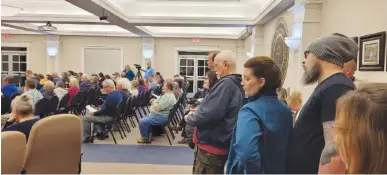  ?? CONTRIBUTE­D PHOTO ?? An overflow crowd attended the Catoosa County Board of Commission­ers meeting Tuesday night.