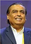  ?? ?? Mukesh Ambani, presidente de Reliance Industries.