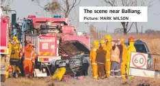  ?? Picture: MARK WILSON ?? The scene near Balliang.