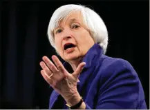  ?? CAROLYN KASTER / ASSOCIATED PRESS 2017 ?? Janet Yellen says women seeking to pursue careers in economics face a number of obstacles.