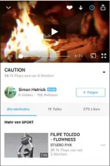  ??  ?? Mit der „Später anschauen“-Funktion (Uhren-Symbol) lassen sich Videos in die Warteschle­ife für später vormerken.