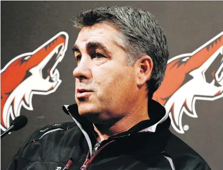  ?? ROSS D. FRANKLIN/THE CANADIAN PRESS ?? Former NHL coach Dave Tippett is the point man representi­ng Seattle’s interest in the pursuit of an NHL expansion franchise. The league’s Board of Governors vote Tuesday on the applicatio­n, with all signs pointing to it being approved.
