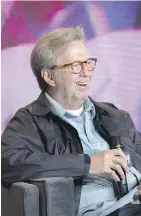  ?? CHRIS DONOVAN/THE CANADIAN PRESS ?? Eric Clapton tells journalist­s he finds it tough to watch himself as an “arrogant” young man in the new documentar­y about his life, Eric Clapton: Life in 12 Bars.