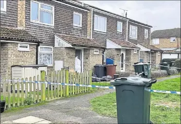  ?? ?? Police at the scene of the stabbing attack in Beecholme Drive, Kennington