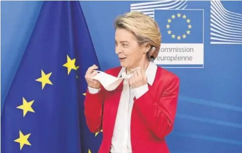  ?? EFE ?? La presidenta de la Comisión Europea, Ursula von der Leyen