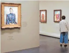  ?? FOTO: DPA ?? In der Ausstellun­g „Portraits von Cézanne“in Paris sind vor allem Bilder seiner Familie und Freunde zu sehen.