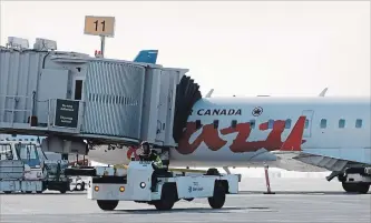  ?? ADRIAN WYLD THE CANADIAN PRESS ?? Air Canada and Chorus Aviation Inc. have extended a purchase agreement by 10 years that will see Chorus subsidiary Jazz Aviation LP continue to provide Canada's biggest airline with regional service through to 2035.