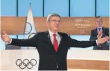  ?? FOTO: LIU QU/IMAGO IMAGES ?? Kauft chinesisch­en Impfstoff für alle impfwillig­en Athleten: IOC-Präsident Bach.