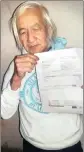  ?? PICTURE: SUPPLIED ?? DESPERATE: Wing Him Samm, 72, has been charged R71 000 for a property next door where the water and electricit­y meters have been disconnect­ed.