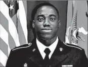  ?? ARMY NATIONAL GUARD ?? Army National Guard Pfc. Emmanuel Mensah saved four in a fire, police say.