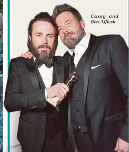  ??  ?? Casey and Ben Affleck