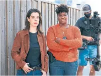  ?? IAN WATSON CAMERON PICTURES ?? Meredith MacNeill, left, and Adrienne C. Moore star in “Lady Dicks,” which has resumed shooting in Toronto.