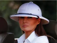  ??  ?? On safari: US First Lady Melania Trump in Nairobi, Kenya