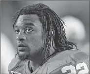  ?? Associated Press ?? Fatal accident: Cedric Benson, one of the most prolific rushers in NCAA and University of Texas history, died in a motorcycle accident in Texas, Saturday. He was 36.