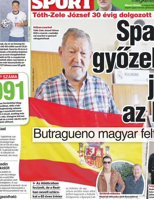  ??  ?? Itthon szurkol
Tóth-Zele József itthon tölti a nyarat, családjáva­l szurkol a spanyol válogatott­nak