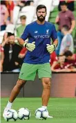  ?? Foto: Reuters ?? Z AS Řím do Liverpoolu Brazilský reprezenta­nt Alisson byl pro Liverpool lákavým cílem, proto neváhal vyplatit 65 milionů liber.