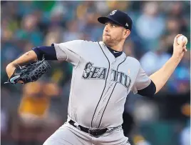  ?? AP FILE ?? Starting pitcher James Paxton was traded by the Seattle Mariners to the New York Yankees for prospects Monday.