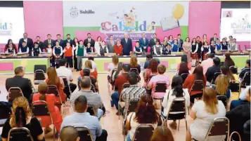  ?? ?? Implicació­n. Los niños hicieron escuchar su voz en el Cabildo Infantil 2024; el pequeño Aldo Gabriel Rodríguez fungió como Alcalde.