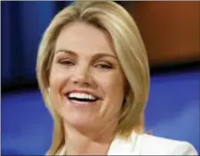  ?? ALEX BRANDON — THE ASSOCIATED PRESS FILE ?? In this file photo, State Department spokeswoma­n Heather Nauert speaks during a briefing at the State Department in Washington. President Donald Trump’s favorite TV network is increasing­ly serving as a West Wing casting couch, as he remakes his...