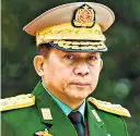  ??  ?? CHIEF SENIOR GENERAL Min Aung Hlaing.