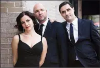  ??  ?? O Sole Trio — (from left) soprano Erin Shields, baritone Giuseppe Spoletini and pianist and violinist David Shenton — performs today at Arkansas State University-Mountain Home.