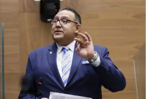  ?? ASAMBLEA LEGISLATIV­A ?? El diputado Leslye Bojorges fue elegido subjefe de fracción del PUSC para el tercer año legislativ­o.