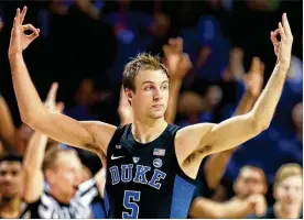  ?? AL BELLO / GETTY IMAGES ?? Franklin High graduate Luke Kennard will enter the NBA draft after two stellar seasons with Duke, including leading the team in scoring with a 19.5-point average this past season.