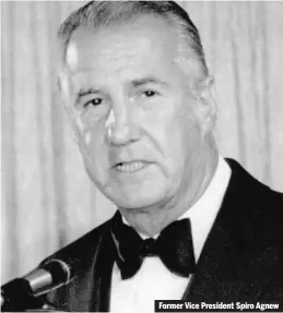  ??  ?? Former Vice President Spiro Agnew