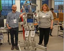  ?? COURTESY UMASS LOWELL ?? Umass Lowell research developing AI to make decisions will involve the university’s New England Robotics Validation and Experiment­ation (NERVE) Center, led by Associate Director Adam Norton, left, and director and computer science professor Holly Yanco, chair of the Umass Lowell Miner School of Computer & > Informatio­n