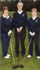  ??  ?? Pictured at the golf drive-in at Charlevill­e Golf Club were the 2017 officers Jerry Murray Captain, Lady Captain Imelda O’Hanlon and Lady President Marie Browne.