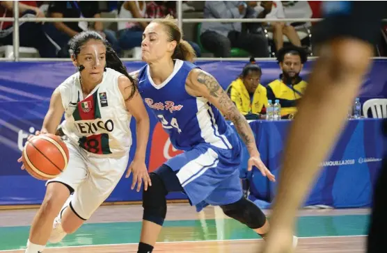  ?? CORTESÍA ?? La hidalguens­e Michell Pardo fue una de las piezas claves para la selección mexicana de baloncesto femenil.