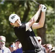  ?? Jared C. Tilton / Getty Images ?? Patrick Cantlay plays his shot from the ninth tee during the second round of the RBC Heritage on Friday.