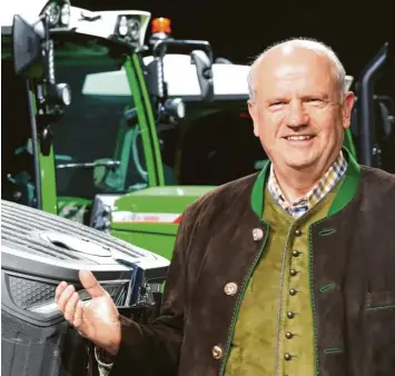  ?? Foto: Mathias Wild ?? Martin Richenhage­n steht seit 16 Jahren an der Spitze des Us‰landtechni­kkonzerns AGCO, zu dem der Marktoberd­orfer Trakto‰ renherstel­ler Fendt gehört. Am Mittwoch trat er letztmals bei einer Jahresbila­nz im Allgäu auf.