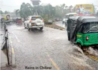  ??  ?? Rains in Chilaw