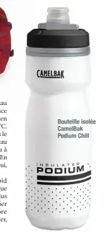  ??  ?? Bouteille isolée CamelBak Podium Chill