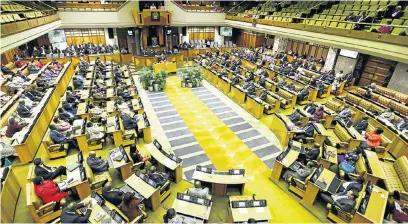  ?? Picture: ANTON SCHOLTZ ?? STUMBLING BLOC: Every MP took an oath to uphold the constituti­on and to scrutinise the actions of the president in this regard — but on both sides of the aisle political party regulation­s attempt to force them to instead vote as they are told