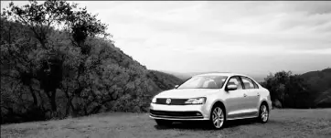  ??  ?? The exterior of the 2015 Volkswagen Jetta gets a mild refresheni­ng. But performanc­e from the 1.8-liter turbocharg­ed engine is sprightly and handling is spry.