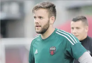  ?? JAMES PARK ?? Fury FC goalkeeper Callum Irving says with just 11 matches left on the schedule, every game from now until the end of the regular season “is a chance for us to prove ourselves and put points on the board.”